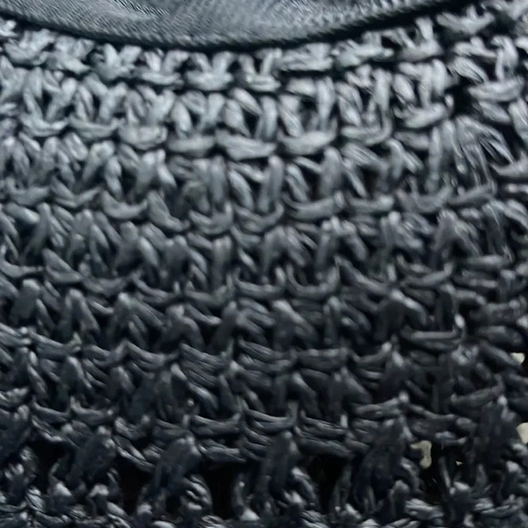 Time And Tru Women's Woven Summer Straw Hat Black - Picture 5 of 5